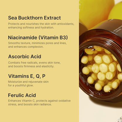 Kit Skincare Coreana VISO&CORPO: Spazzola Drenante + Crema in Capsule alla Vitamina C
