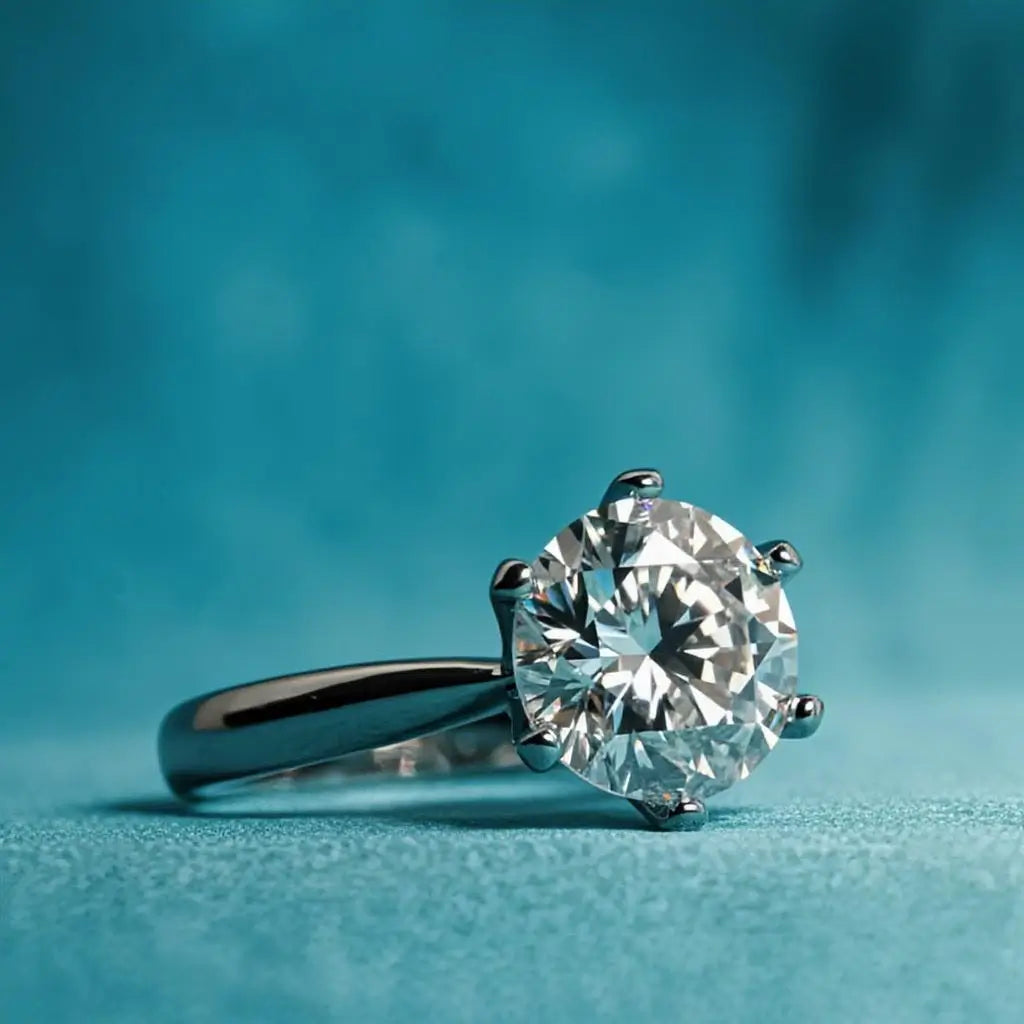 Parure in Argento 925 con Moissanite certificata