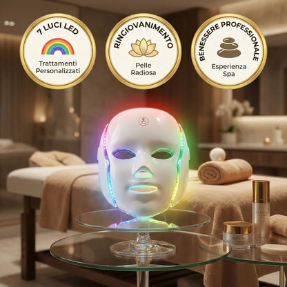 Maschera di Bellezza a Luci Led per il Lifting del Viso "Nuovo Modello"