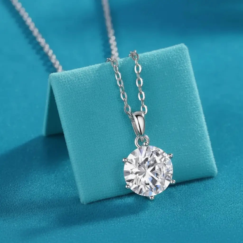 Parure in Argento 925 con Moissanite certificata