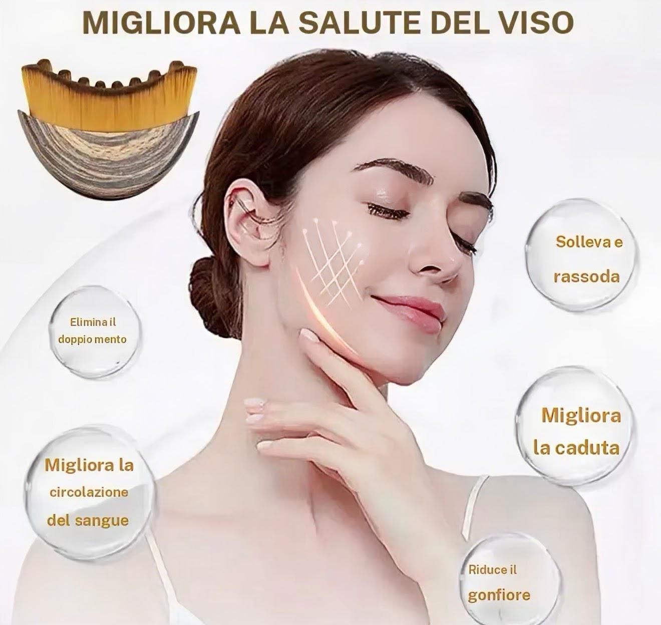 Kit Skincare Coreana VISO&CORPO: Spazzola Drenante + Crema in Capsule alla Vitamina C
