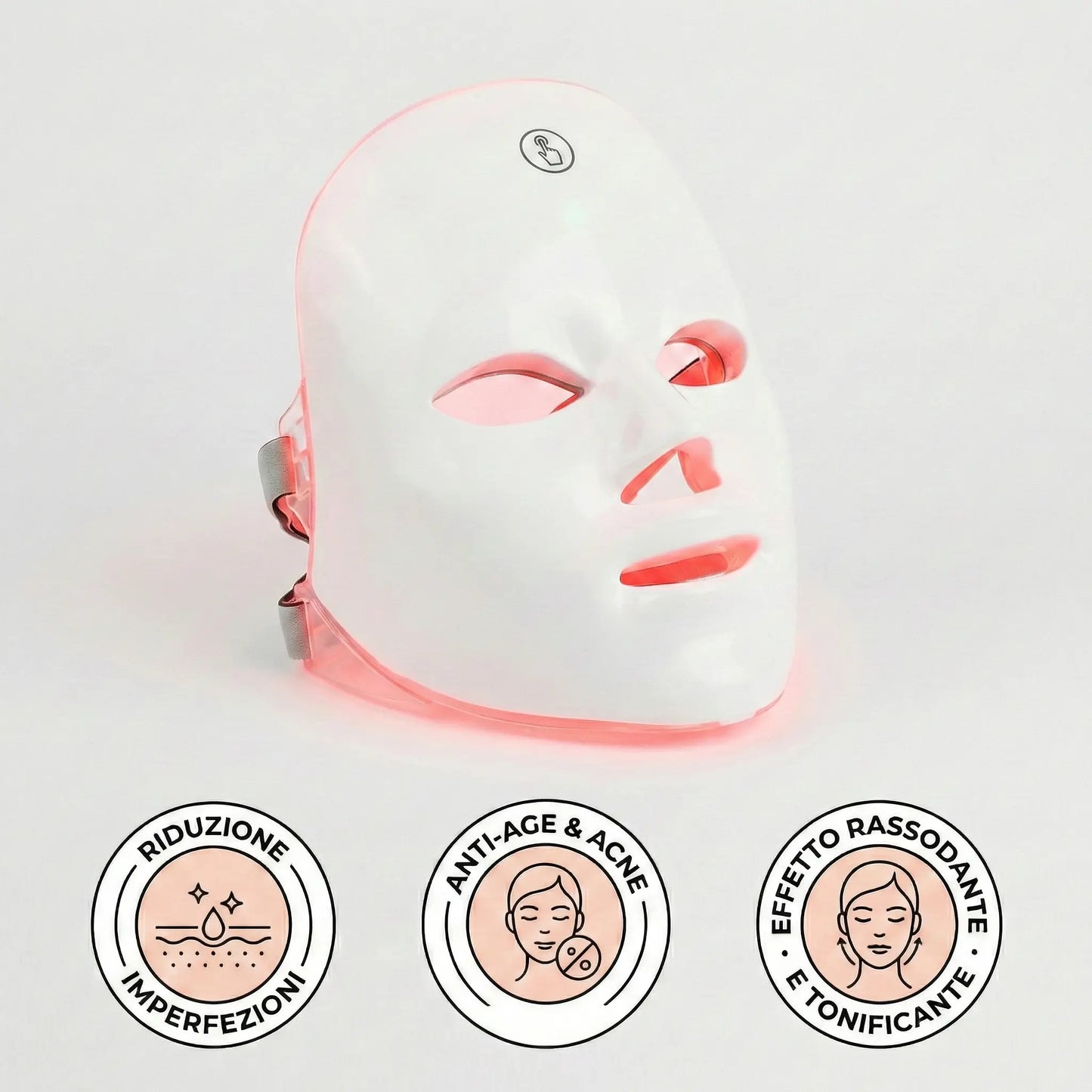 Maschera di Bellezza a Luci Led per il Lifting del Viso "Nuovo Modello"
