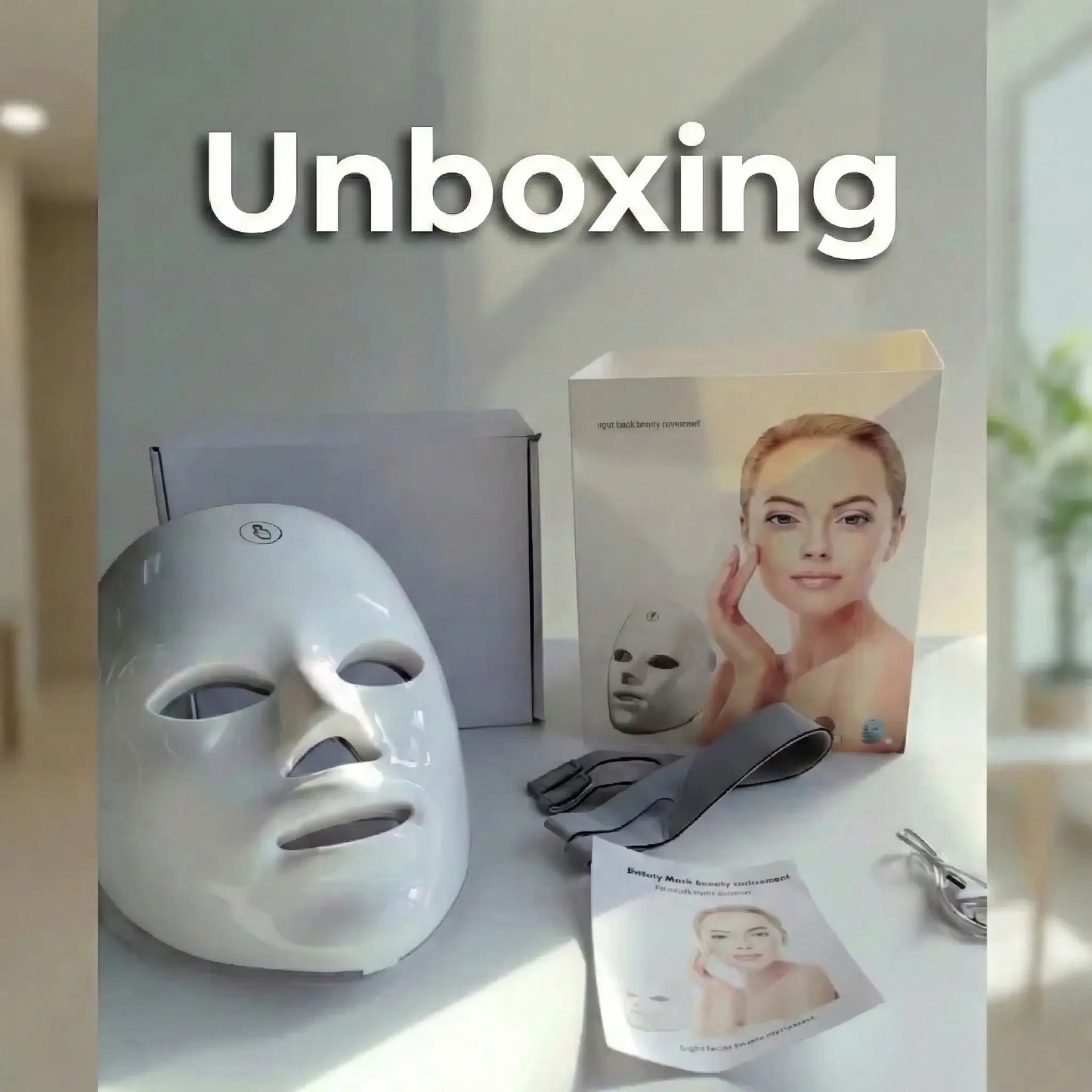 Maschera di Bellezza a Luci Led per il Lifting del Viso "Nuovo Modello"